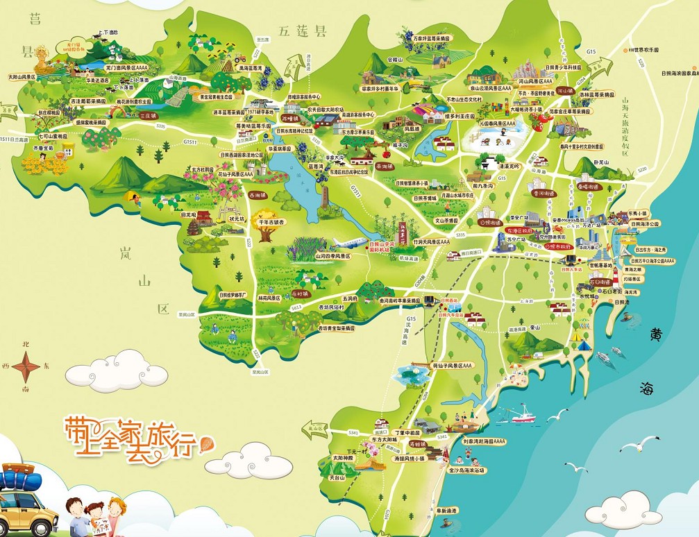 金湾景区使用手绘地图给景区能带来什么好处？